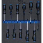 BGS Werkstattwageneinlage 2/3: Schraubendreher T-Profil (f&uuml;r Torx) T6 - T40 11tlg. -