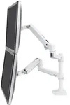 Ergotron LX Dual Arm Stacking Desk Mount Monitor-Tischhalterung 2 Display(s) 38,1 cm