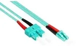 Patchkabel LWL Duplex OM3 (Multimode, 50/125) LC/SC, LSZH, austauschbare...