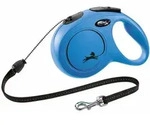 FLEXI Rollleine New CLASSIC Seil - 8m, bis 20kg - Blau