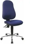 Topstar B&uuml;rostuhl Point 60, 8169G26 blau, chrom Stoff