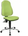 Topstar B&uuml;rostuhl Point 60, 8169G05 gr&uuml;n, chrom Stoff