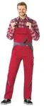 Highline Latzhose rot/schiefer/schwarz Gr&ouml;&szlig;e 46