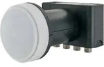 Schwaiger LNB4 Quad-LNB Teilnehmer-Anzahl: 4 Feedaufnahme: 40 mm mit Switch Hellgrau,