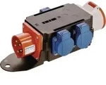 AS-SCHWABE 60520 CEE-Adapter MIXO BRIGACH 1xCEE-Stecker 400V, 16 A, 5-polig IP44
