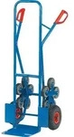 fetra&reg; Stahlrohr-Treppenkarre, blau, Stahl, je 5 TPE-R&auml;dern, Tragkraft 200kg