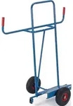 Plattenkarre Trgf.400kg H.1430mm Aufl.-L500xB200mm Bereif.Vollgummi brillantblau