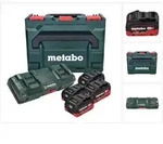 Metabo Basis Set 4x Li-Power Akkupack 18 V 8,0 Ah CAS Li-Ion Akku ( 685135000 ) + DUO