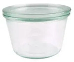 Weck -Sturzglas 370 ml (Rundrand 100) 6 Gl&auml;ser / Karton, 100 mm, 69 mm, 6...