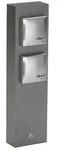 624400 S&auml;ule mit 2 Steckdosen anth.silb.