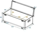 ROADINGER Universal-Transport-Case 120x40cm mit Rollen (30126730)