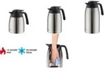 THERMOS Isolierkanne THV, 2,0 Liter, Edelstahl / schwarz doppelwandiger Edelstahl mit