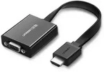 Ugreen Adapter HDMI - VGA Micro USB / Audio 3,5 mm Miniklinke schwarz
