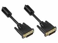 Good Connections® Anschlusskabel DVI-D 24+1 Stecker an Stecker, vergoldete Kontakte,