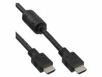 InLine® HDMI Kabel, HDMI-High Speed, Stecker / Stecker, schwarz, mit Ferrit, 5m