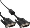 InLine® DVI-D Kabel, digital 18+1 Stecker / Stecker, Single Link, 2 Ferrite,...