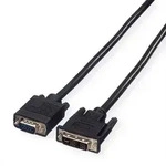 VALUE DVI-VGA Kabel, DVI (12+5) ST - VGA ST, 5 m Kabel Adapter- / Konverterkabel