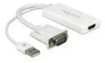 Delock 62460 VGA / USB / HDMI Adapter [1x VGA-Stecker, USB 2.0 Stecker A - 1x