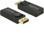 DeLOCK Adapter DisplayPort 1.2 Stecker > HDMI Buchse schwarz 4K Aktiv Delock