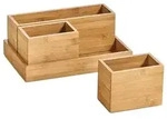Zeller Present Organizer-Set Bambus, natur, 4-teilig (1 Set)