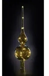 Krinner 76031 Weihnachtsbaumspitze Warmwei&szlig; LED Bernstein Mundgeblasenes Glas,...