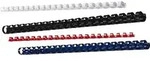 GBC Plastikbinder&uuml;cken 4028177 DIN A4 12mm schwarz 100 St./Pack.