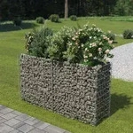 vidaXL Gabionen-Hochbeet Verzinkter Stahl 180&times;50&times;100 cm