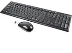 LogiLink ID0104 Funk Tastatur, Maus-Set Deutsch, QWERTZ Schwarz