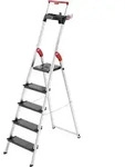 Hailo L100 TOPLINE 8050-507 Aluminium Stufen-Stehleiter inkl. Werkzeugablage