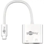 Goobay TV, Monitor Adapter [1x USB-C&reg; Stecker - 1x HDMI-Buchse, USB-C&reg; Buchse] 0.15