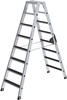 Stufen-Stehleiter alu 2x8 Stufen m. clip-step