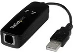 StarTech.com USB 2.0 Faxmodem - 56K Externes DialUp V.92 Modem/Dongle/Adapter -