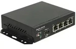 DeLock - Switch - 4 x 10/100/1000 + 1 x SFP