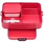 Mepal | Bento-Lunchbox Take A Break Nordic Red | gro&szlig;z&uuml;gige F&auml;cheraufteilung 