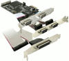 DeLock PCI Express card 4 x serial, 1x parallel