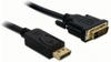 Delock Kabel Displayport 1.1 Stecker > DVI 24+1 Stecker Passiv 1 m schwarz