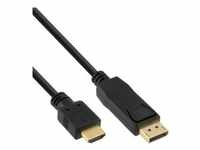 InLine® DisplayPort zu HDMI Konverter Kabel, schwarz, 5m Kabel Displayport zu / VGA