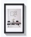 BILDERRAHMEN Steel Style Kunststoff Bilderrahmen 50x70 cm Schwarz