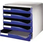 Leitz Schubladenbox 5280-00-35 Blau DIN A4 Anzahl der F&auml;cher: 5