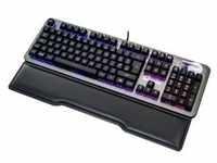 QPAD MK-95 - Tastatur - mit Lautstärkerad - backlit