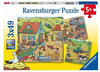 Ravensburger 05078 - Viel los auf dem Bauernhof, Puzzle, 3x49 Teile Anzahl Teile: 3 x