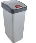 "keeeper Abfalleimer "magne", 45 Liter, silber / anthrazit"
