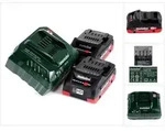 Metabo Akku Basis Set 18V mit 2x Akku LiHD 4,0Ah + Ladeger&auml;t ASC 55 ( 685163000 )