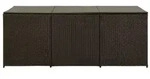vidaXL Gartenbox Poly Rattan 180x90x70 cm Braun