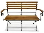 vidaXL Gartenbank Klappbar 112 cm Massivholz Akazie