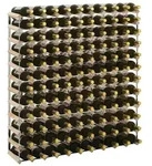 vidaXL Weinregal f&uuml;r 120 Flaschen Massivholz Kiefer