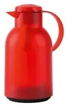 EMSA Isolierkanne Samba Quick Press, 1,5 Liter, rot transluzent