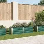 vidaXL Garten-Hochbeet Verzinkter Stahl 160x40x45 cm Gr&uuml;n