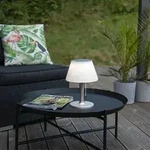 LED Solar Tischleuchte Tischlampe 3 Helligkeitsstufen f. Garten Terrasse Balkon
