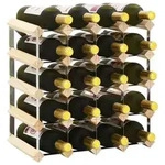 vidaXL Weinregal f&uuml;r 20 Flaschen Massivholz Kiefer